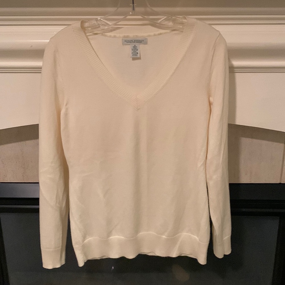 Banana Republic, VNeck, Merino Sweater
